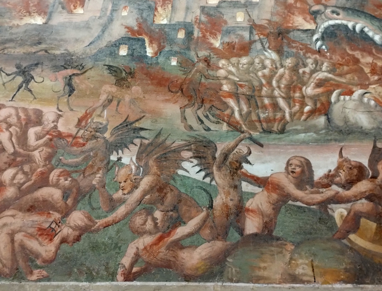 inferno, controfacciata 